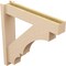 Ekena Millwork 6-in W x 30-in D x 30-in H Balboa Block Rough Cedar Woodgrain TimberThane Outlooker, Primed Tan OUTUR060X30X30BOA44RCPR - alternate 5
